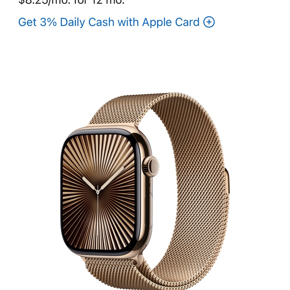 APPLE MILANESE BAND-GOLD 45mm